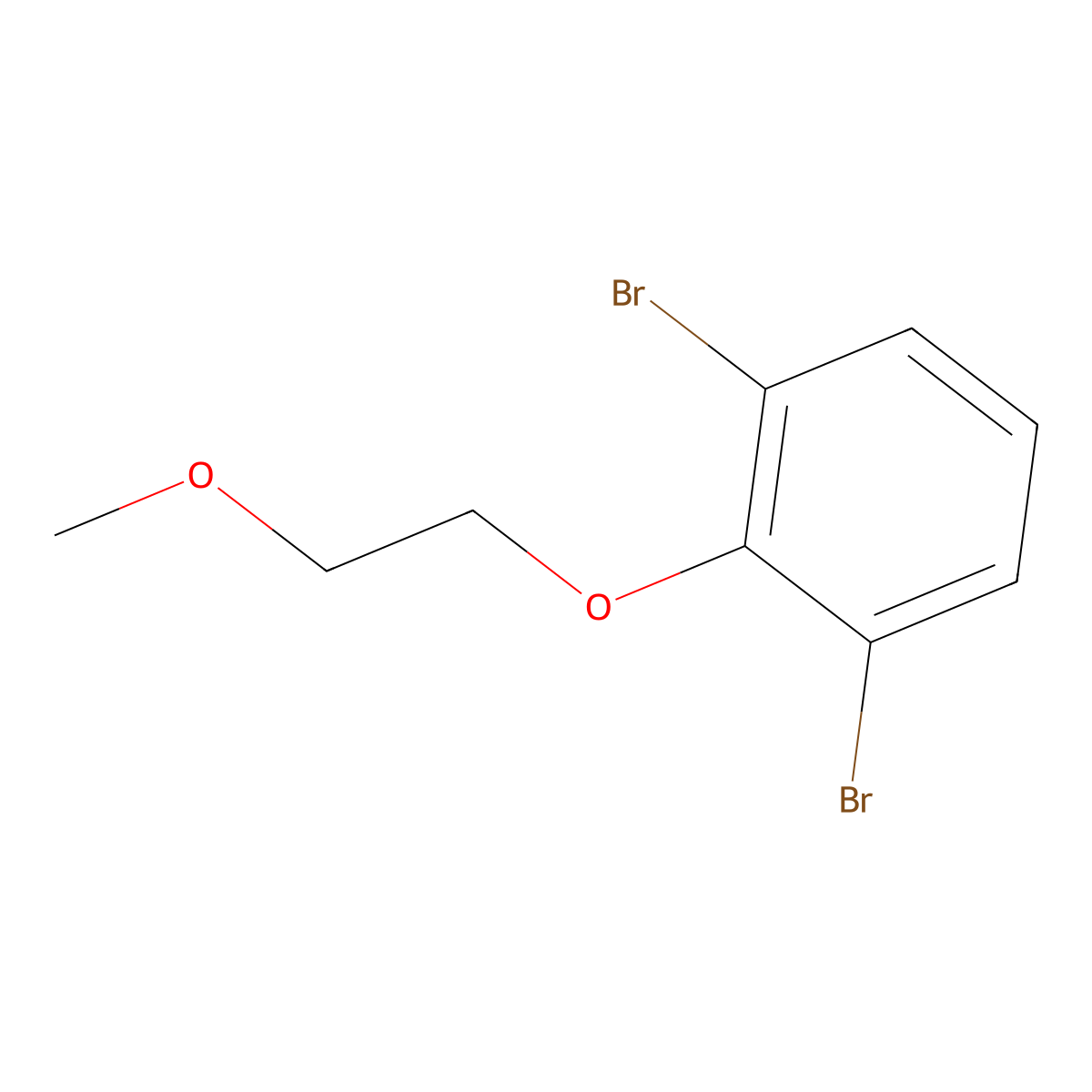 1,3-Dibromo-2-(2-methoxyethoxy)benzene molecular structure, CAS 1390327-96-4