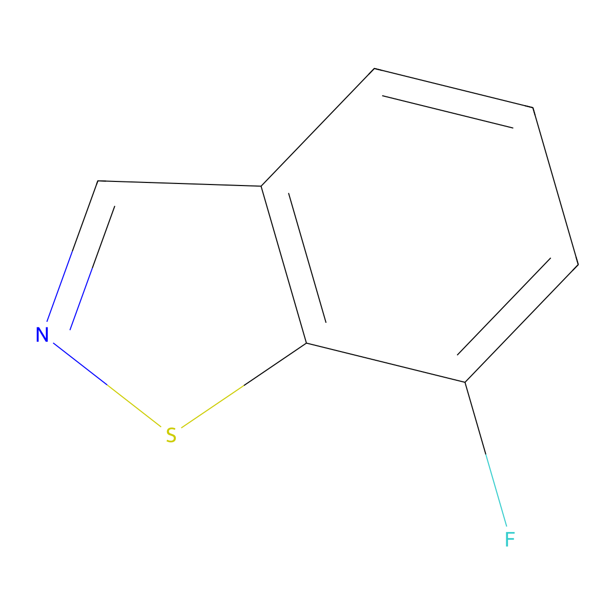 7-Fluorobenzo[d]isothiazole molecular structure, CAS 139036-98-9