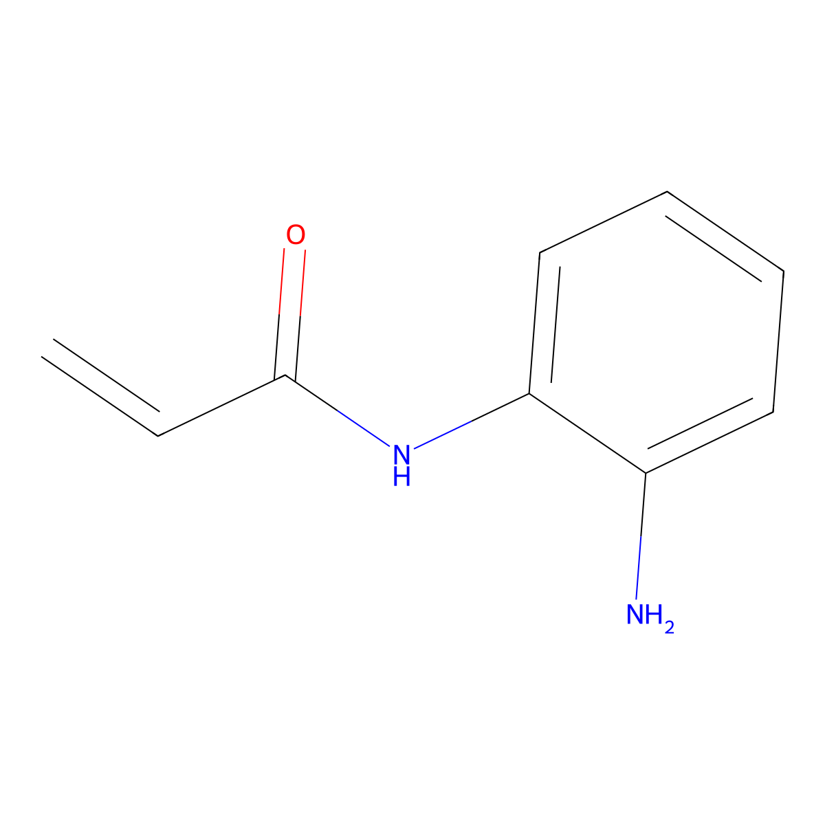 N-(2-aminophenyl)acrylamide molecular structure, CAS 139039-23-9
