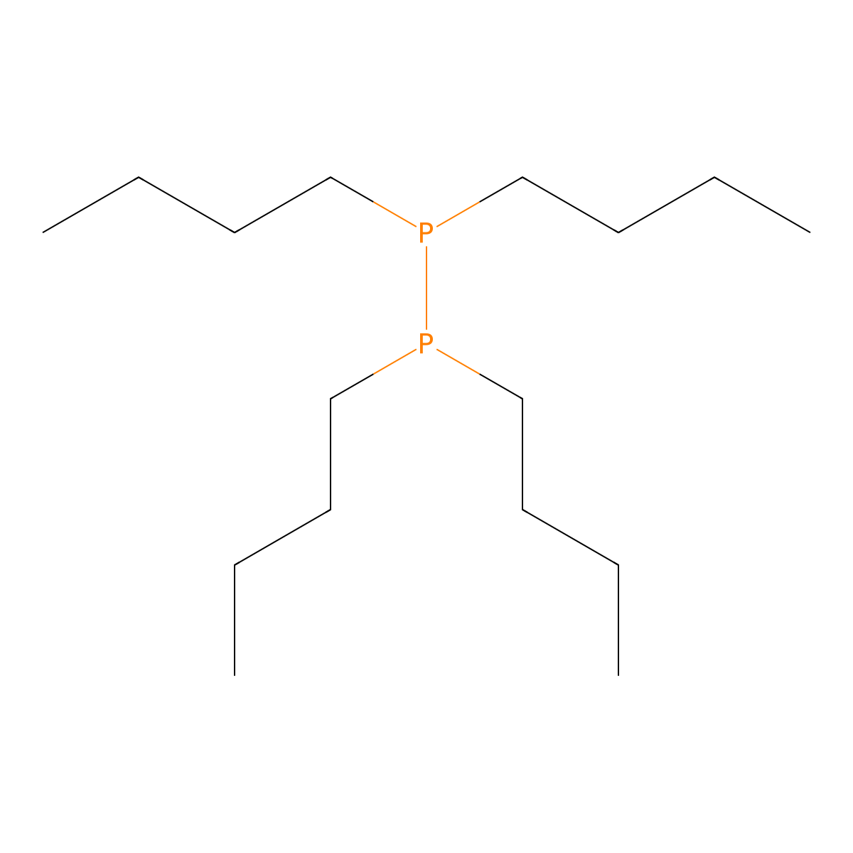 Tetrabutyldiphosphine molecular structure, CAS 13904-54-6