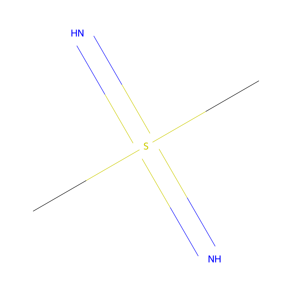 Sulfur, diimidodimethyl- molecular structure, CAS 13904-95-5
