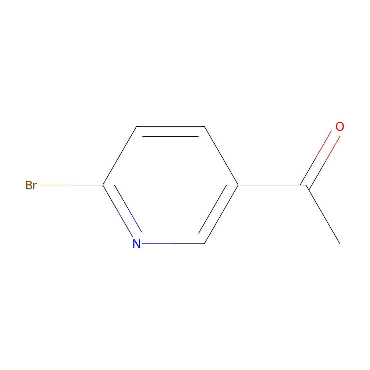 5-Acetyl-2-bromopyridine molecular structure, CAS 139042-59-4