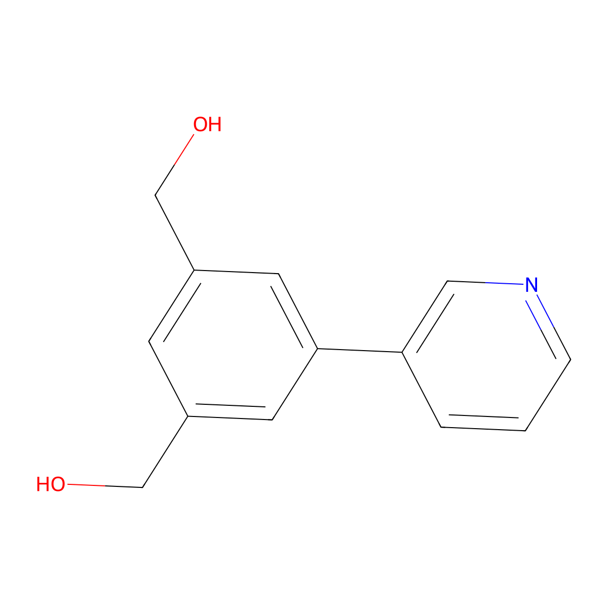 5-(3-Pyridinyl)-1,3-benzenedimethanol molecular structure, CAS 139054-27-6