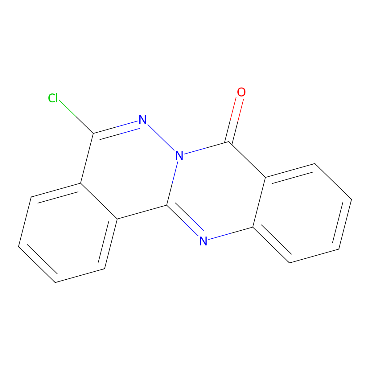 5-Chloro-6,6a,12-triaza-benzo[a]anthracen-7-one molecular structure, CAS 13906-26-8