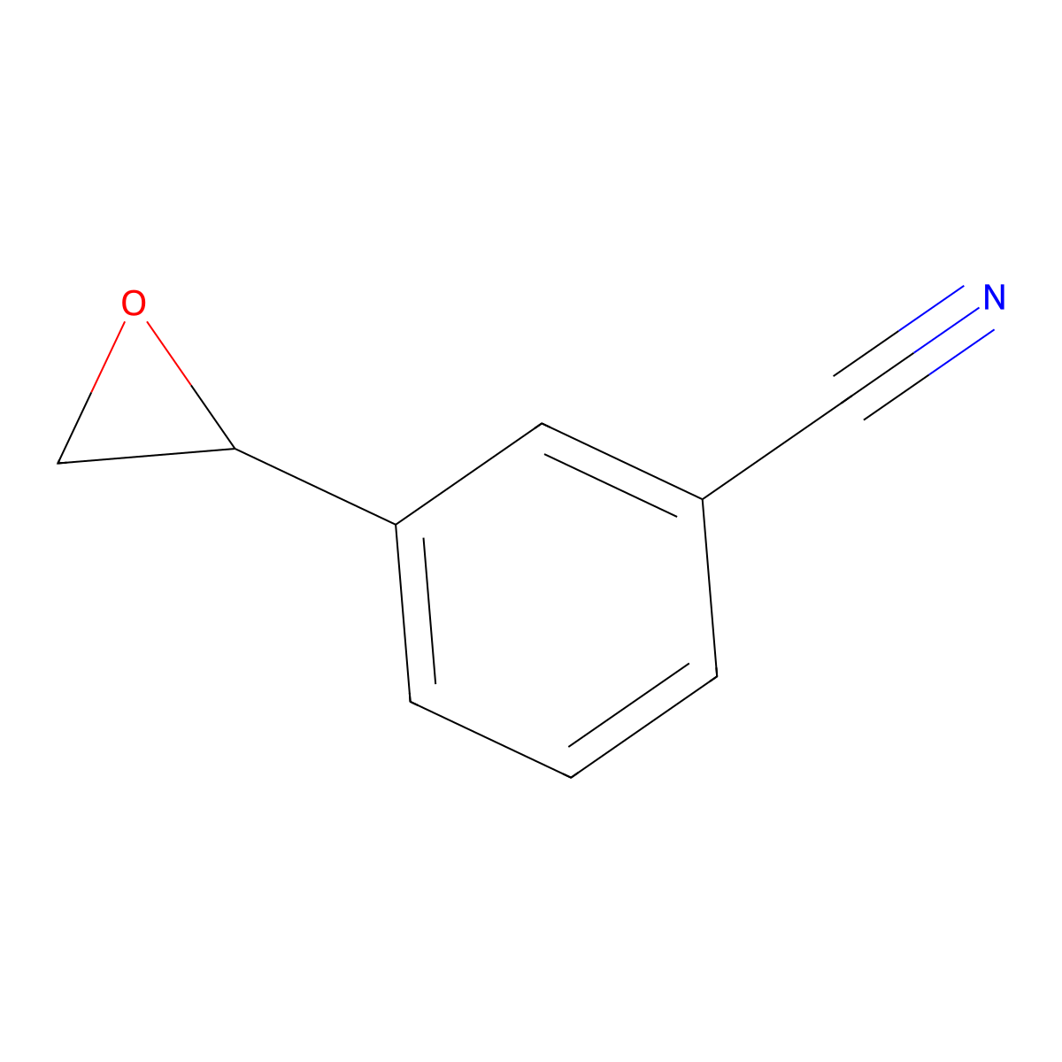 3-(Oxiran-2-YL)benzonitrile molecular structure, CAS 13906-62-2