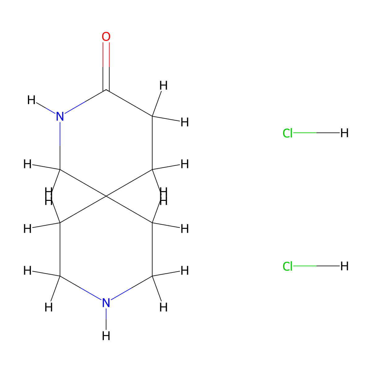 2,9-Diazaspiro[5.5]undecan-3-one dihydrochloride molecular structure, CAS 1390654-19-9