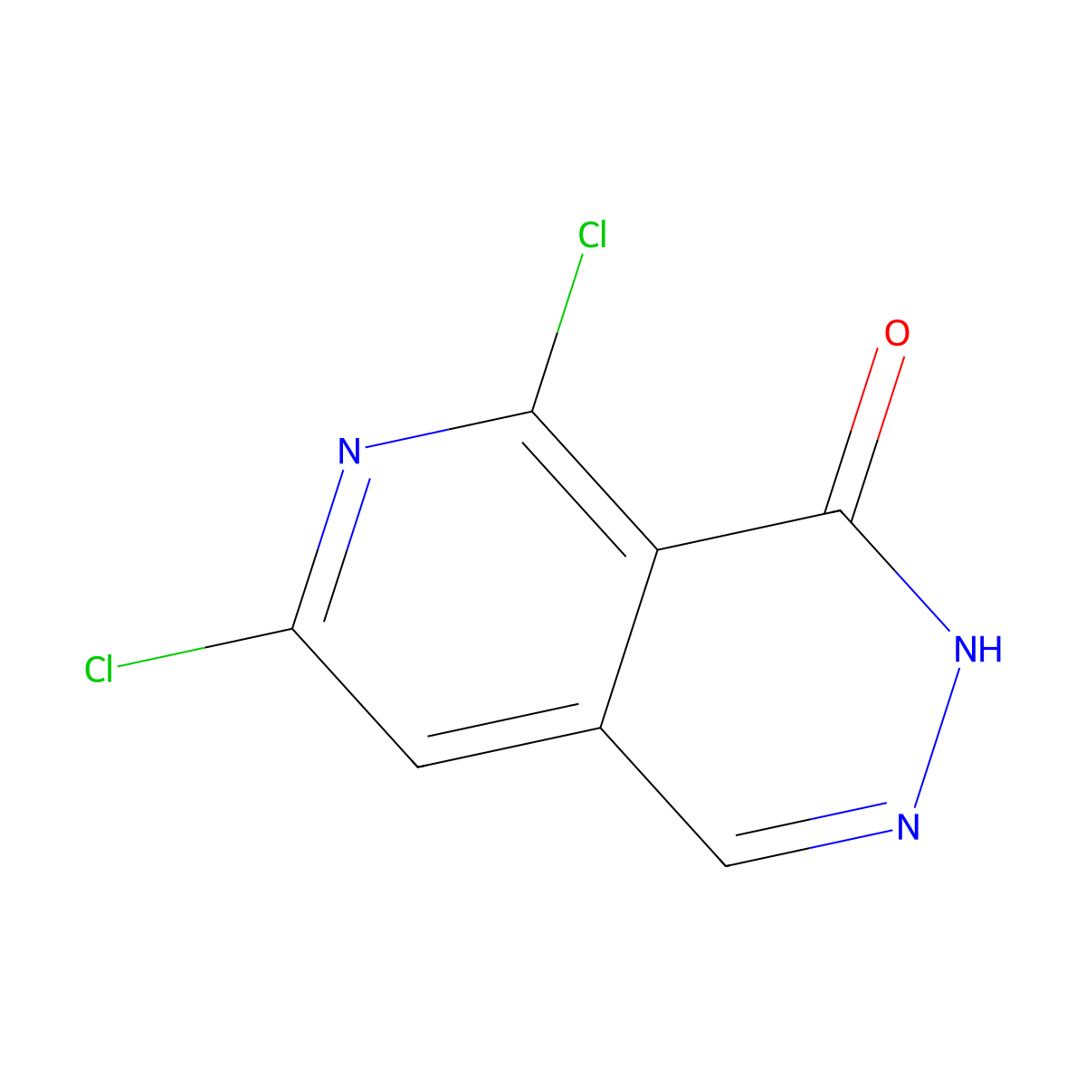 5,7-Dichloropyrido[3,4-d]pyridazin-4(3H)-one molecular structure, CAS 1390656-66-2