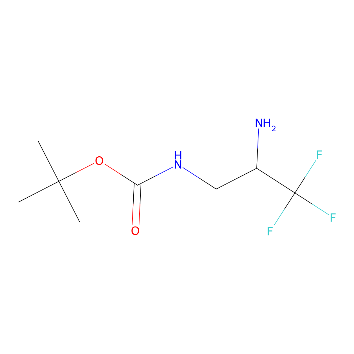 (S)-N1-Boc-3,3,3-trifluoropropane-1,2-diamine molecular structure, CAS 1390660-65-7