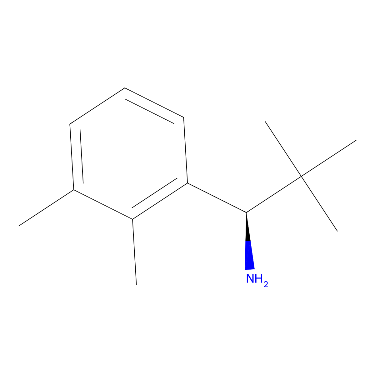 (R)-1-(2,3-Dimethylphenyl)-2,2-dimethylpropan-1-amine molecular structure, CAS 1390668-49-1
