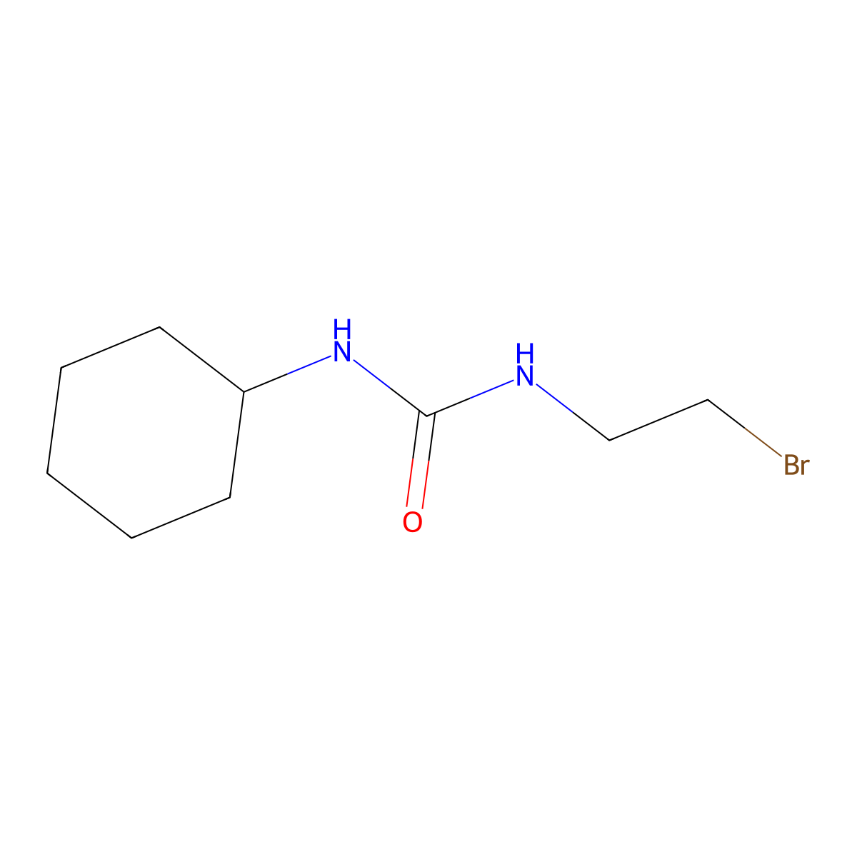 1-(2-Bromoethyl)-3-cyclohexylurea molecular structure, CAS 13908-86-6