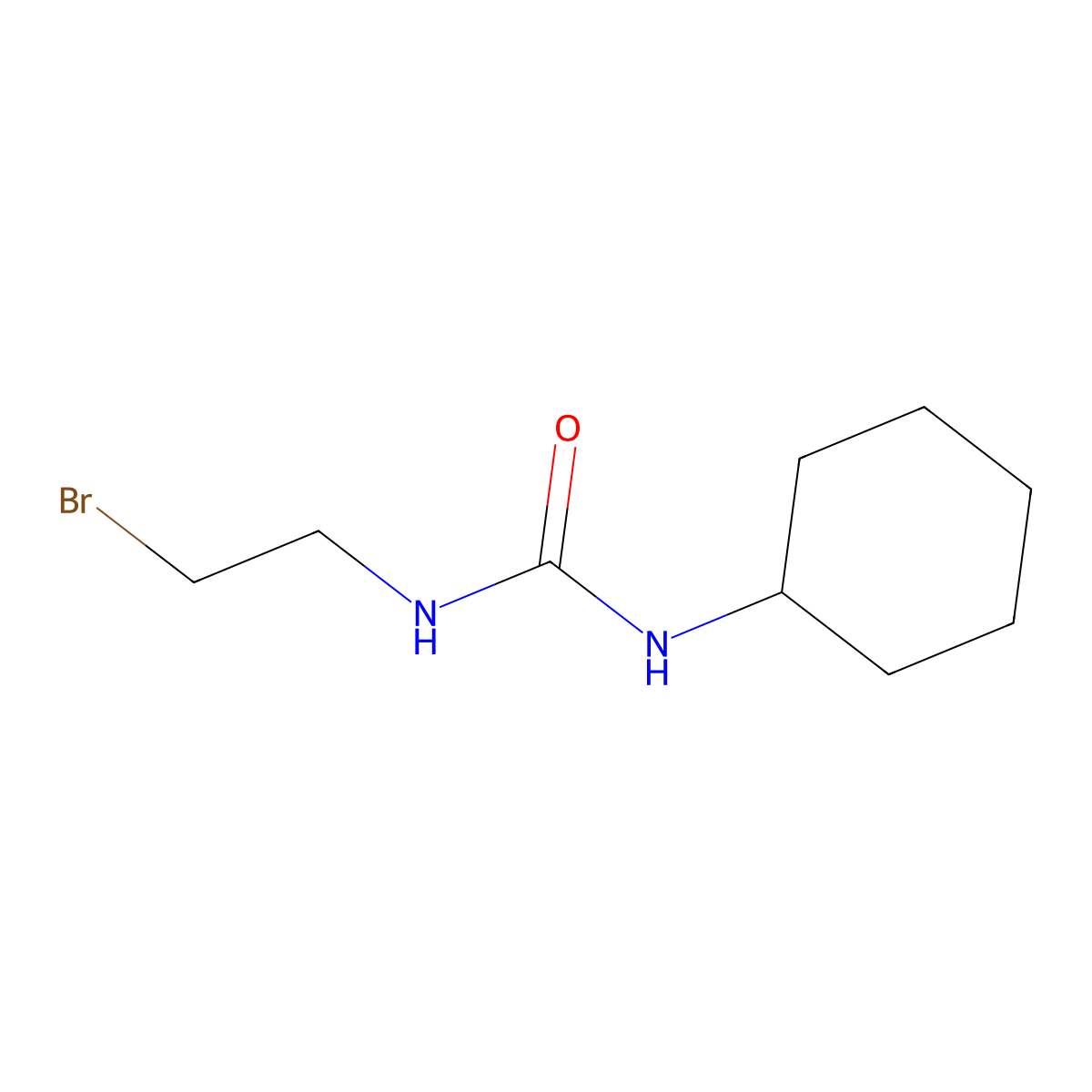 1-(2-Bromoethyl)-3-cyclohexylurea molecular structure, CAS 13908-86-6