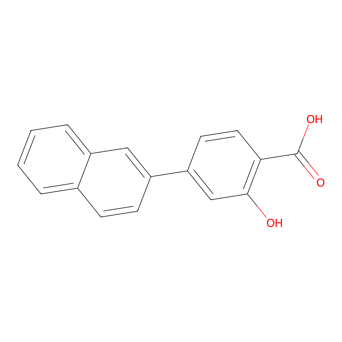 2-Hydroxy-4-(naphthalen-2-YL)benzoic acid molecular structure, CAS 139082-32-9