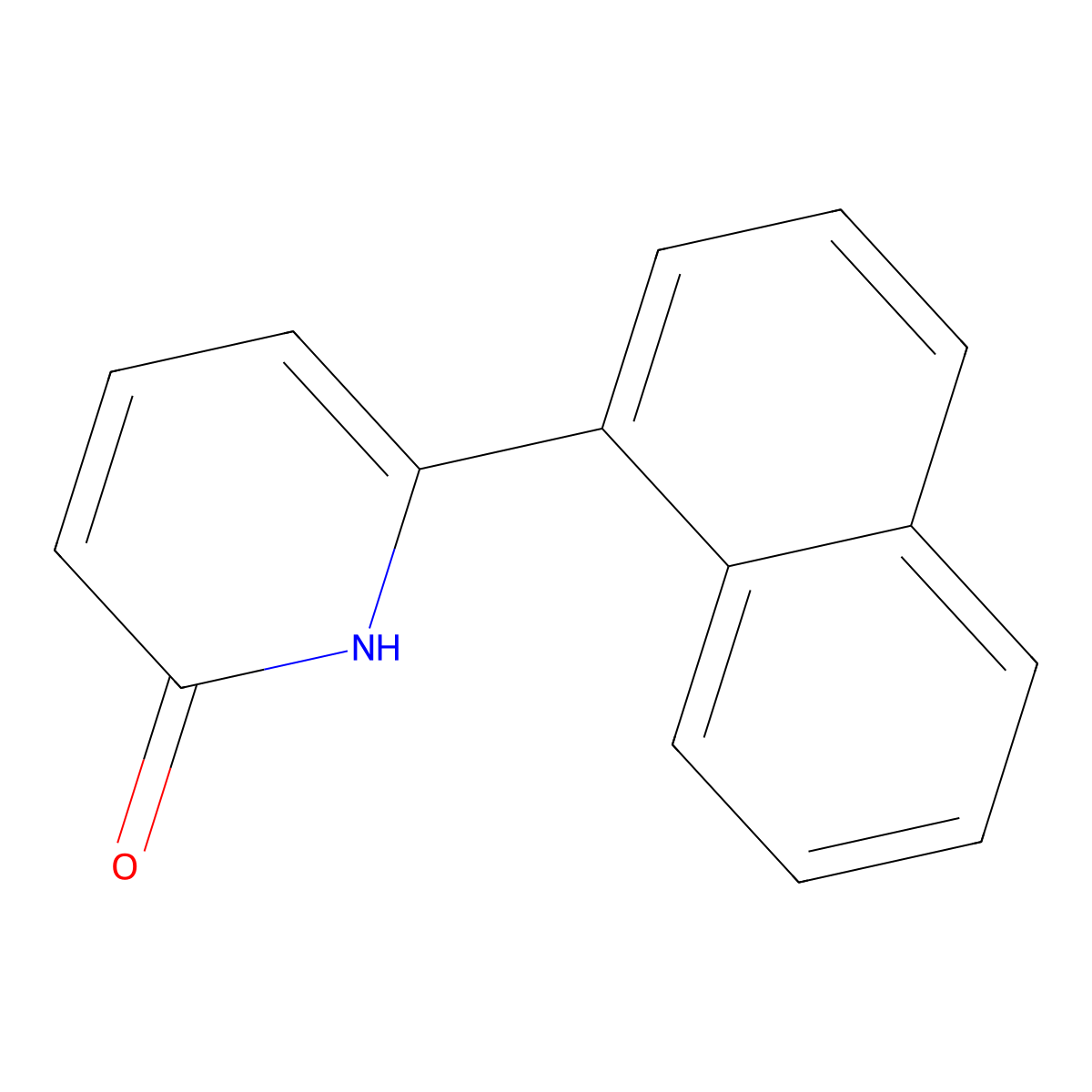 2-Hydroxy-6-(naphthalen-1-yl)pyridine molecular structure, CAS 139082-47-6