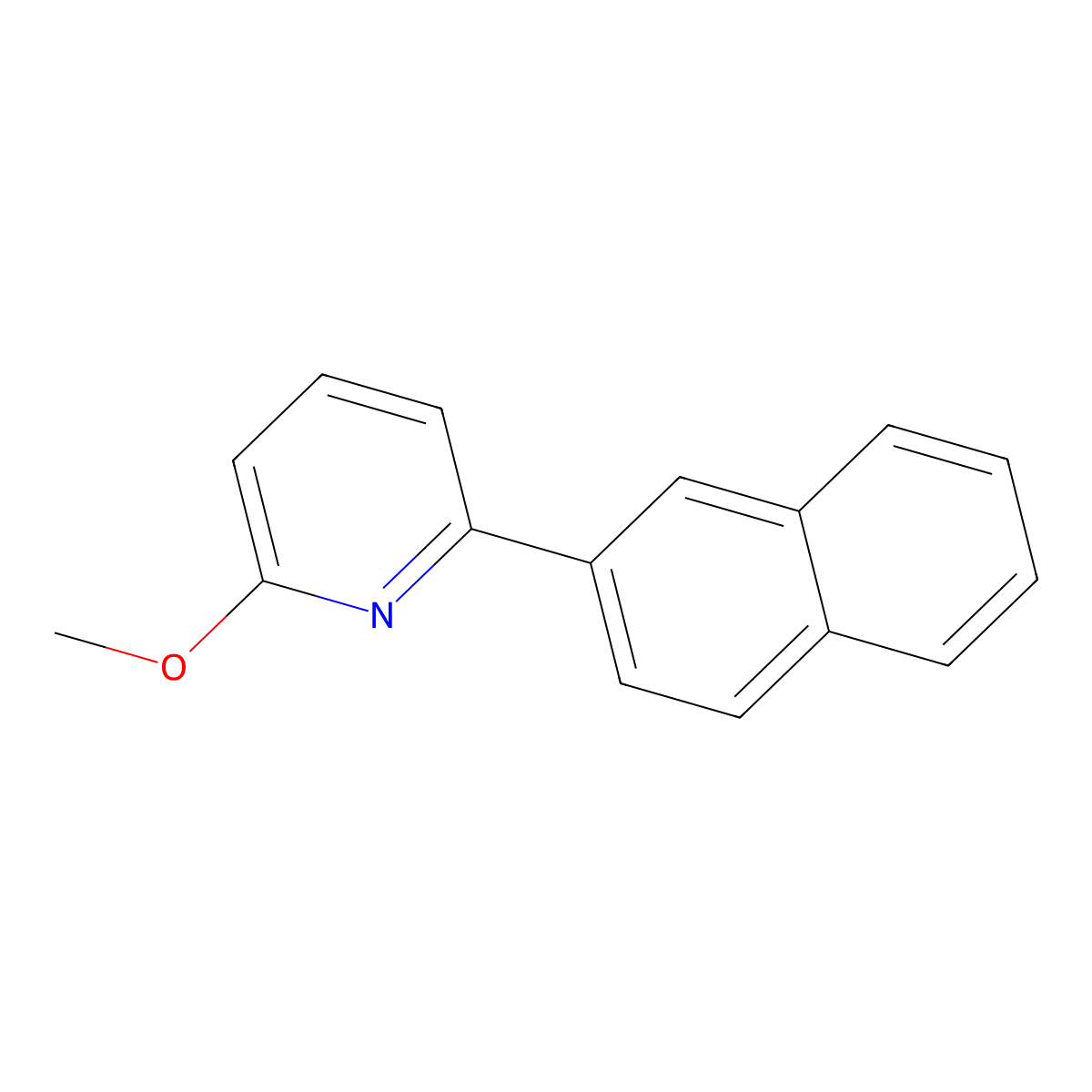 2-Methoxy-6-(2-naphthalenyl)pyridine molecular structure, CAS 139082-53-4