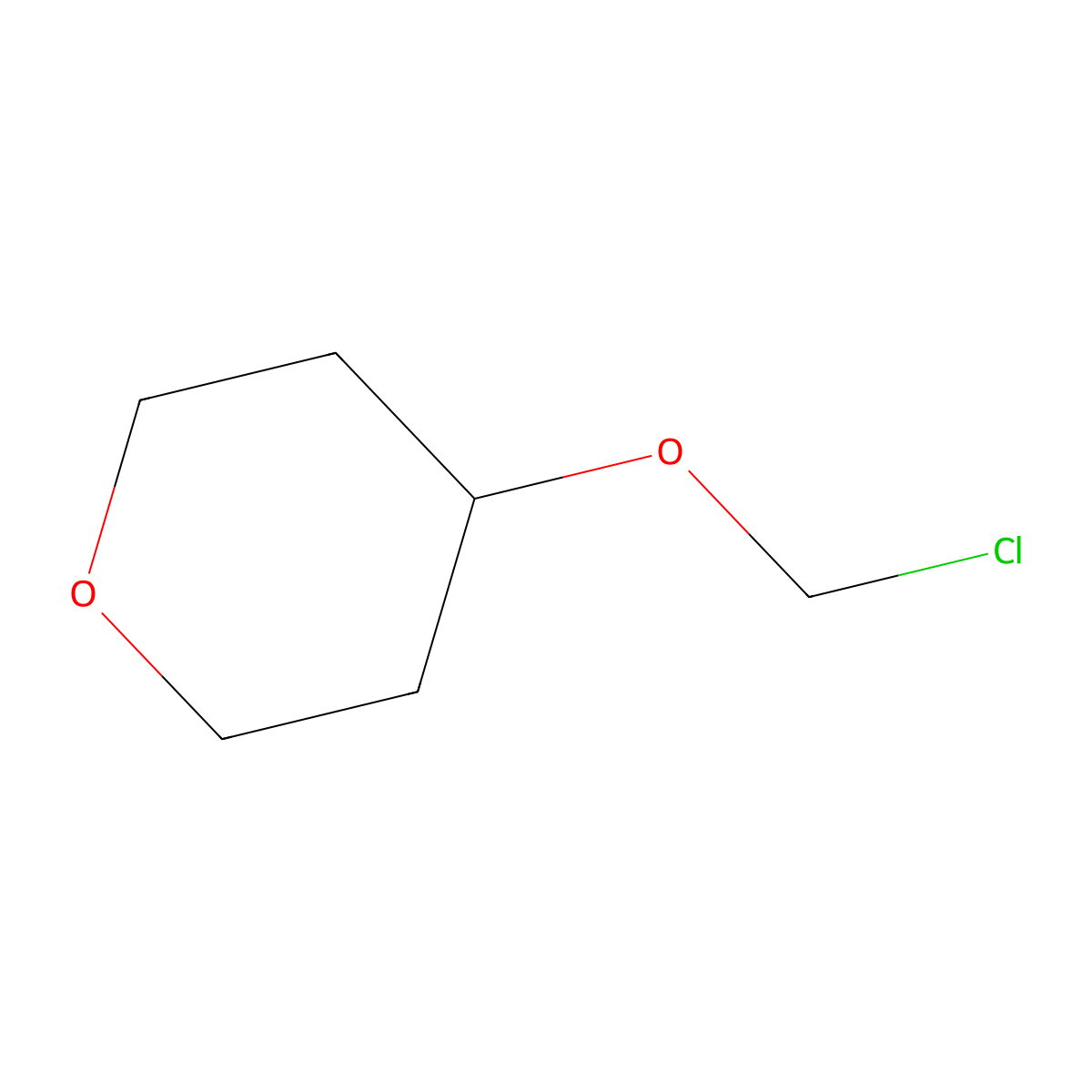 4-(Chloromethoxy)oxane molecular structure, CAS 139084-54-1