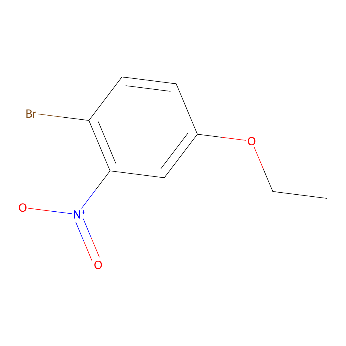 1-Bromo-4-ethoxy-2-nitrobenzene molecular structure, CAS 139085-95-3