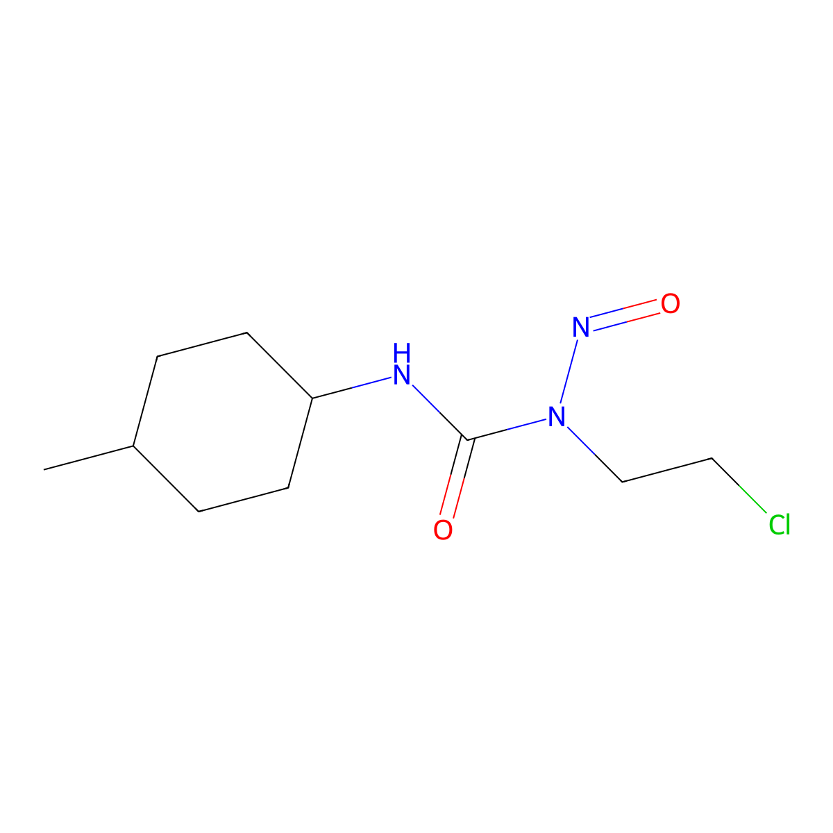 Semustine molecular structure, CAS 13909-09-6