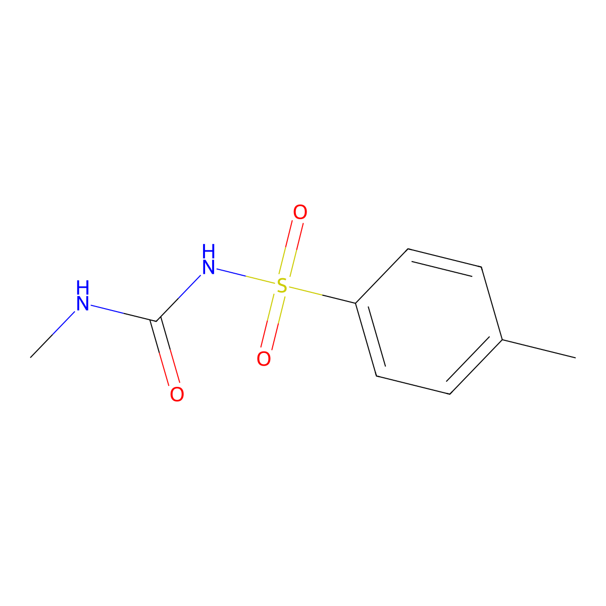 4-Methyl-N-(methylcarbamoyl)benzene-1-sulfonamide molecular structure, CAS 13909-69-8