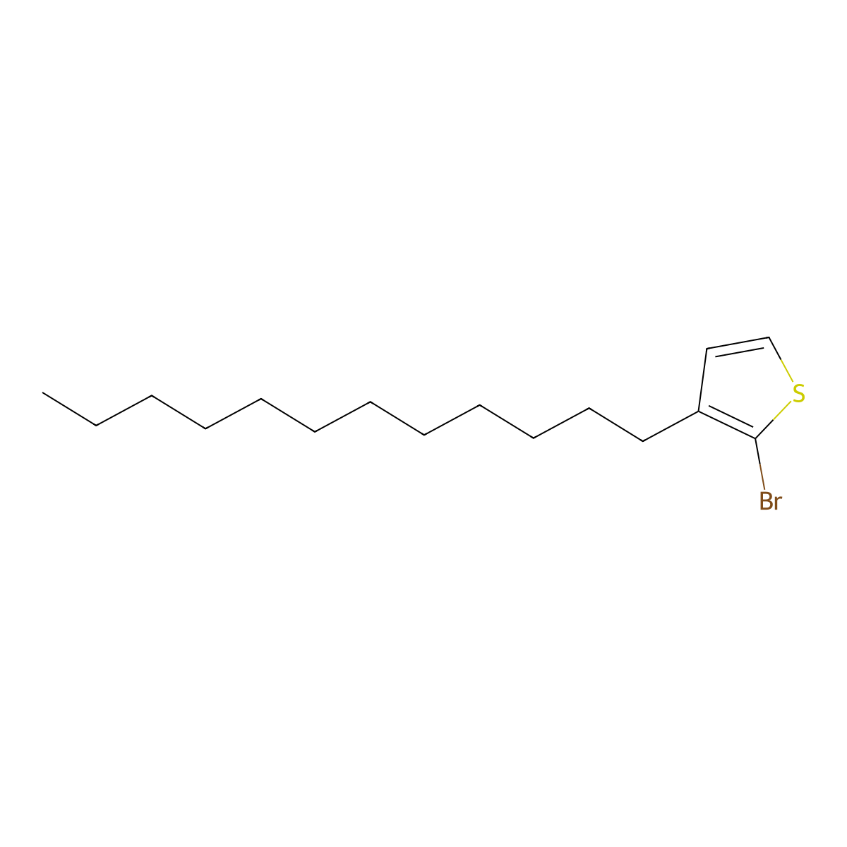 2-Bromo-3-Dodecylthiophene molecular structure, CAS 139100-06-4