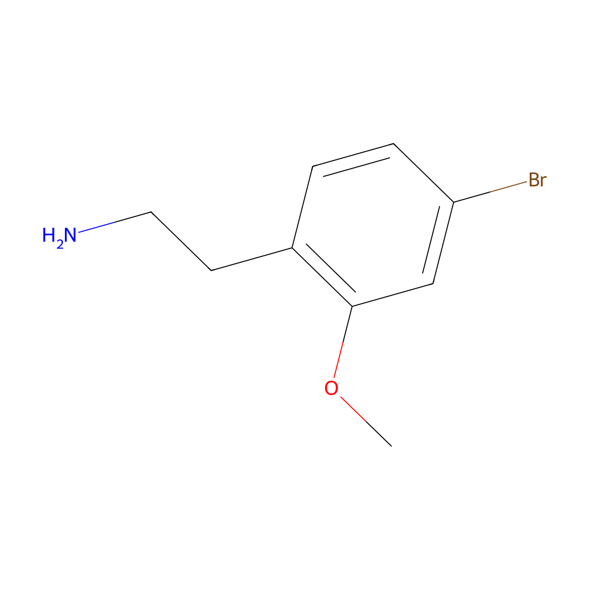 2-(4-Bromo-2-methoxyphenyl)ethanamine molecular structure, CAS 139102-26-4