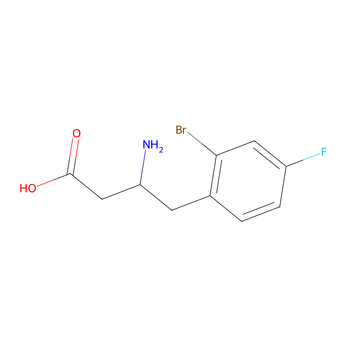 3-Amino-4-(2-bromo-4-fluorophenyl)butyric Acid molecular structure, CAS 1391022-24-4
