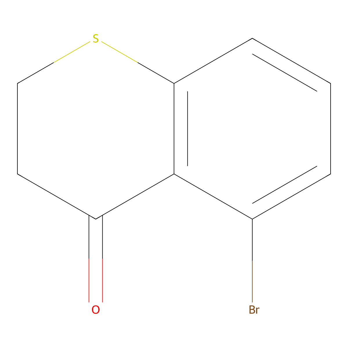 5-Bromothiochroman-4-one molecular structure, CAS 1391025-10-7