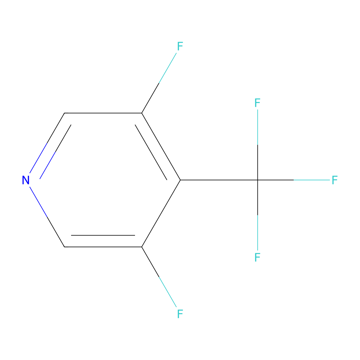 3,5-Difluoro-4-(Trifluoromethyl)Pyridine molecular structure, CAS 1391033-20-7