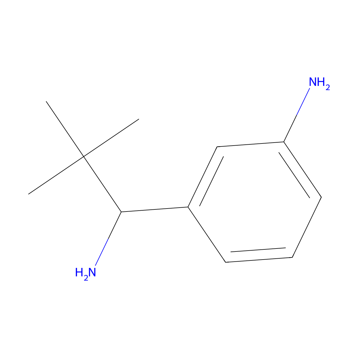 3-(1-Amino-2,2-dimethylpropyl)aniline molecular structure, CAS 1391047-46-3
