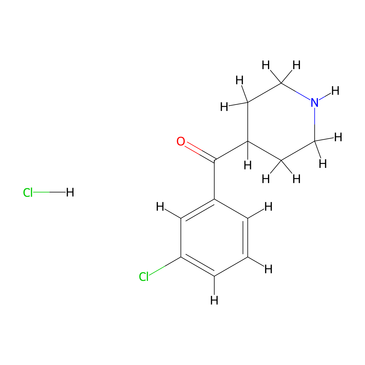 4-(3-Chlorobenzoyl)piperidine Hydrochloride molecular structure, CAS 1391052-66-6