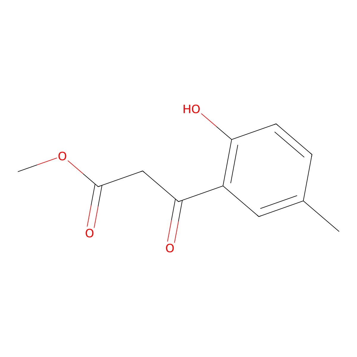 Methyl 3-(4-Hydroxy-benzyl)-3-oxopropanoate molecular structure, CAS 1391053-46-5