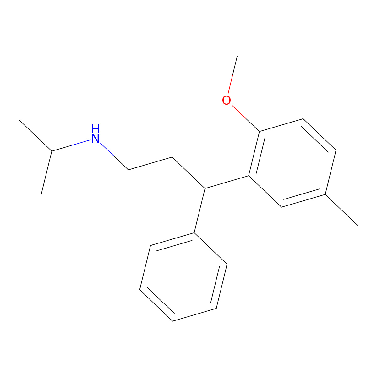 rac Desisopropyl Tolterodine Methyl Ether molecular structure, CAS 1391053-65-8