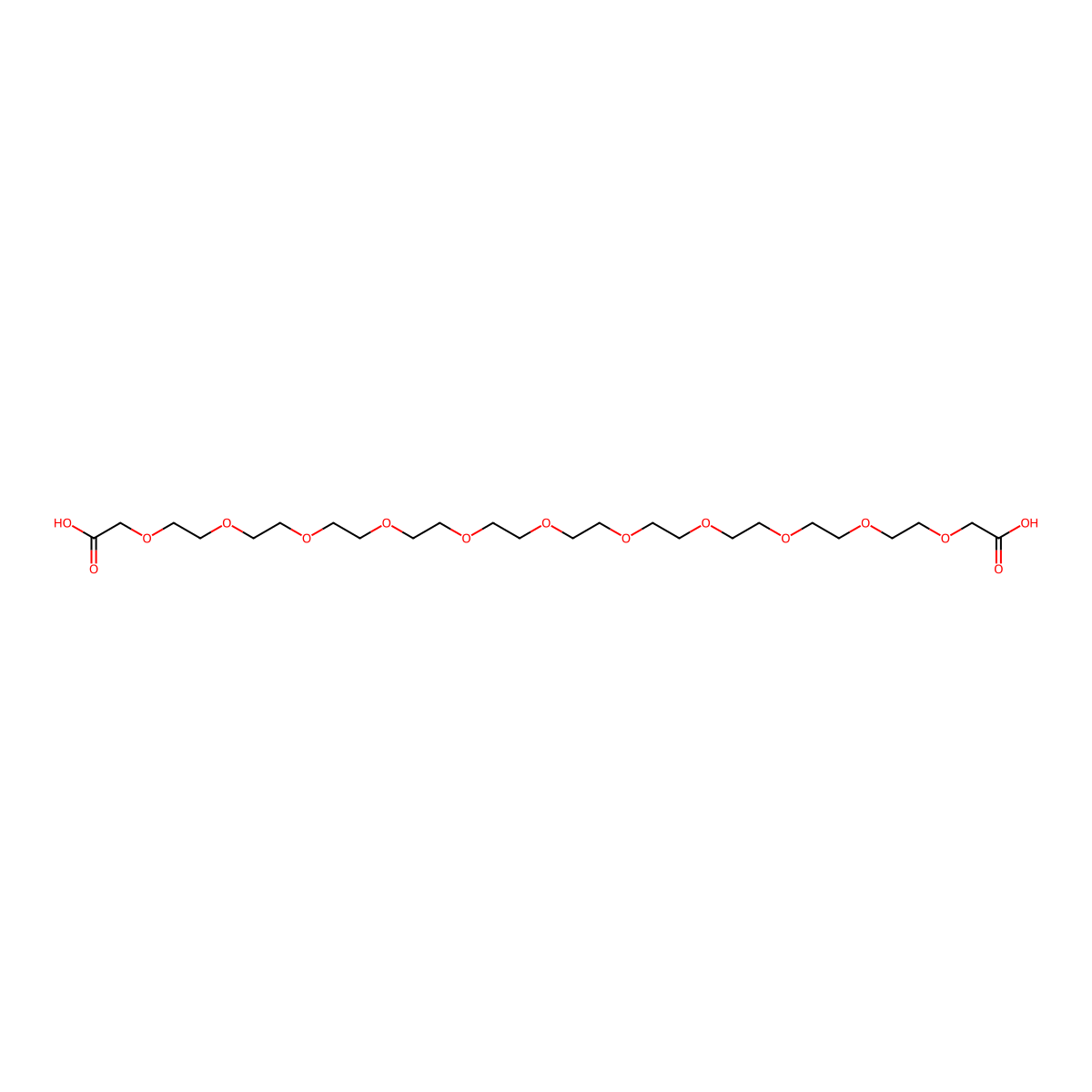 Hoocch2O-peg10-CH2cooh molecular structure, CAS 1391054-54-8