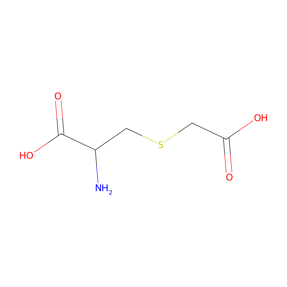 Carbocysteine molecular structure, CAS 1391068-19-1