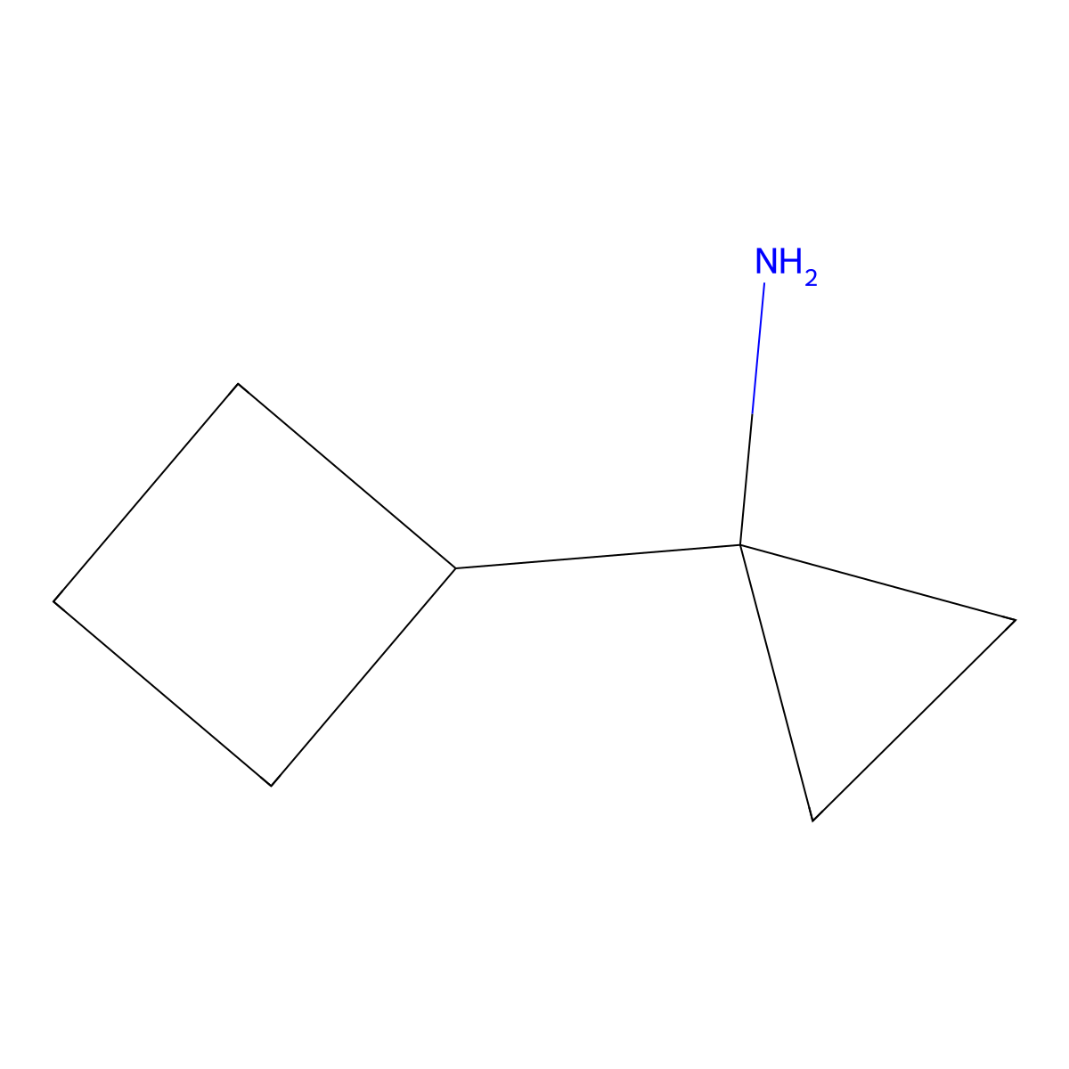 1-Cyclobutylcyclopropan-1-amine molecular structure, CAS 1391070-63-5