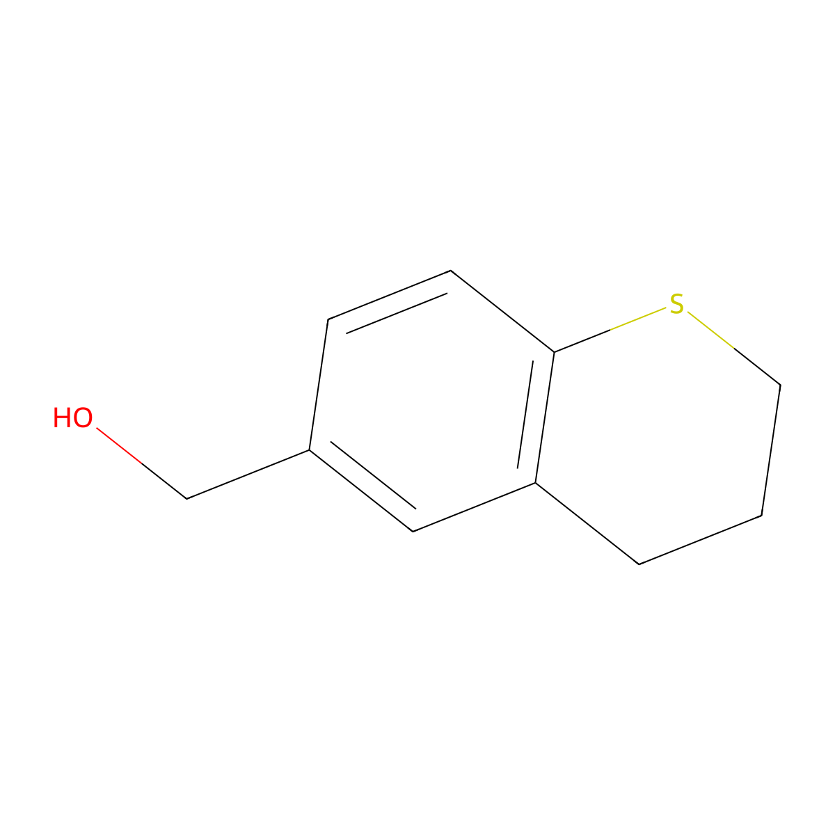 (3,4-dihydro-2H-1-benzothiopyran-6-yl)methanol molecular structure, CAS 1391072-48-2