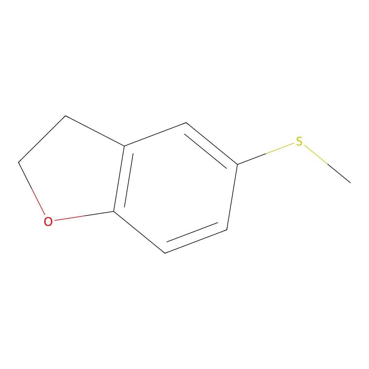 5-(Methylthio)-2,3-dihydrobenzofuran molecular structure, CAS 1391082-58-8