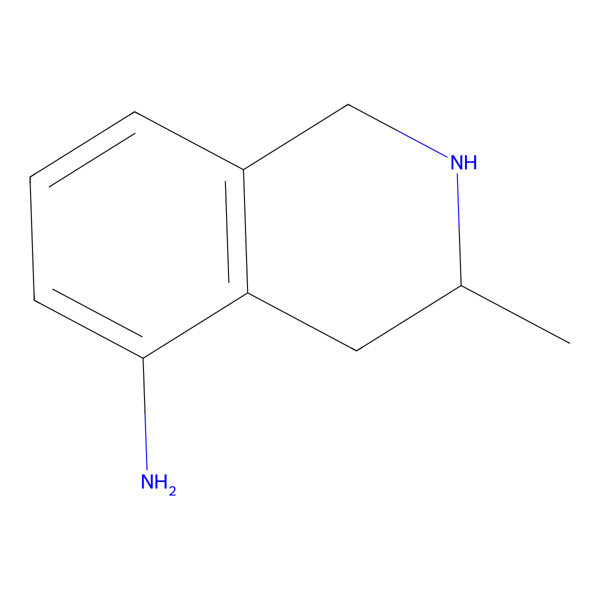 3-Methyl-1,2,3,4-tetrahydroisoquinolin-5-amine molecular structure, CAS 1391086-45-5