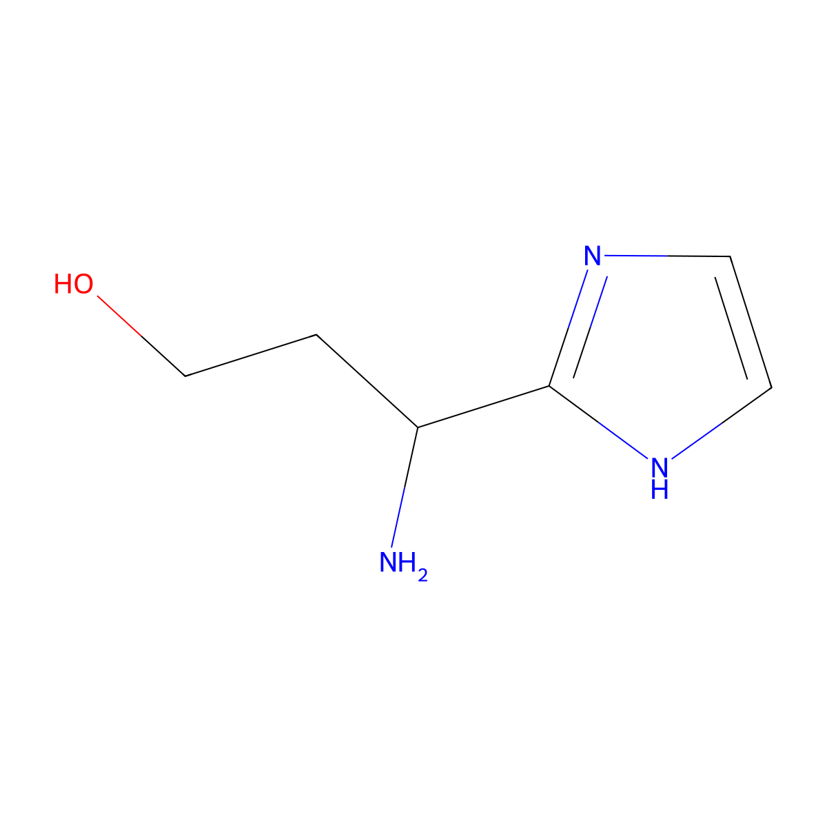 3-Amino-3-(1h-imidazol-2-yl)propan-1-ol molecular structure, CAS 1391086-48-8