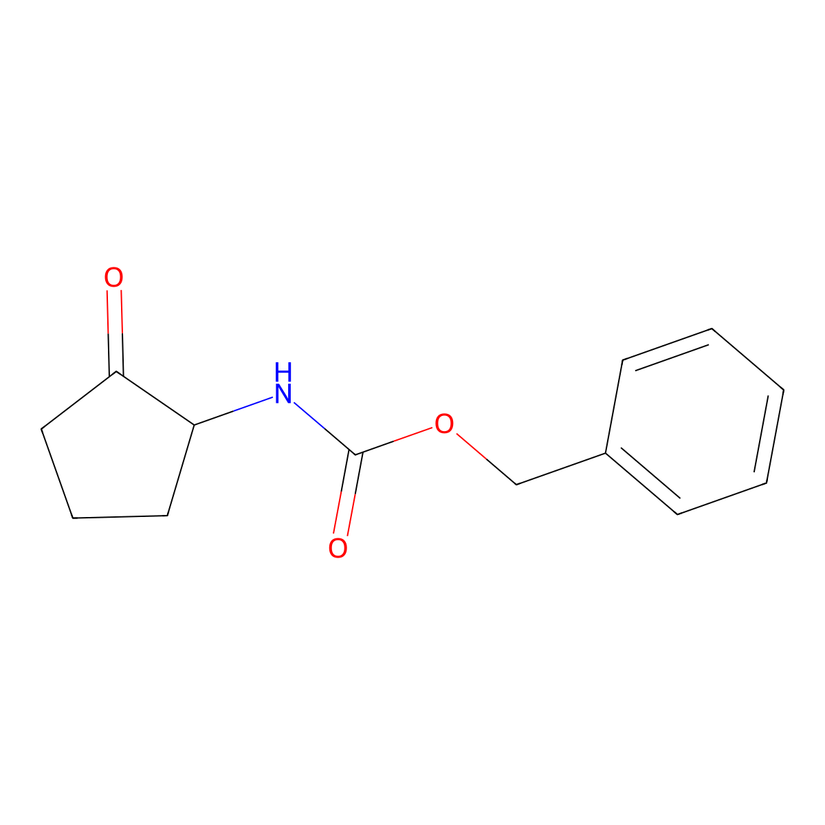 Benzyl (2-oxocyclopentyl)carbamate molecular structure, CAS 1391090-10-0