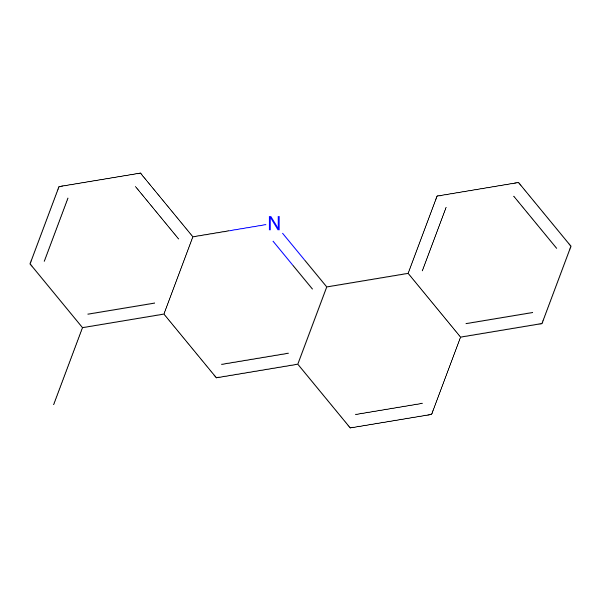 8-Methylbenz(c)acridine molecular structure, CAS 13911-90-5