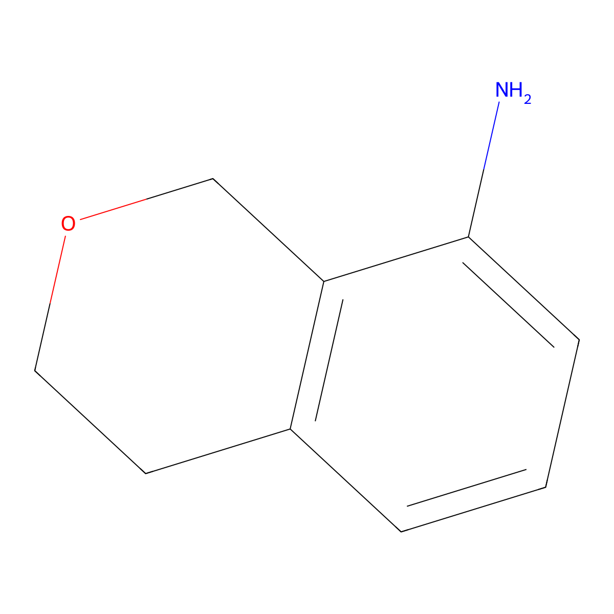Isochromane-8-ylamine molecular structure, CAS 1391102-05-8