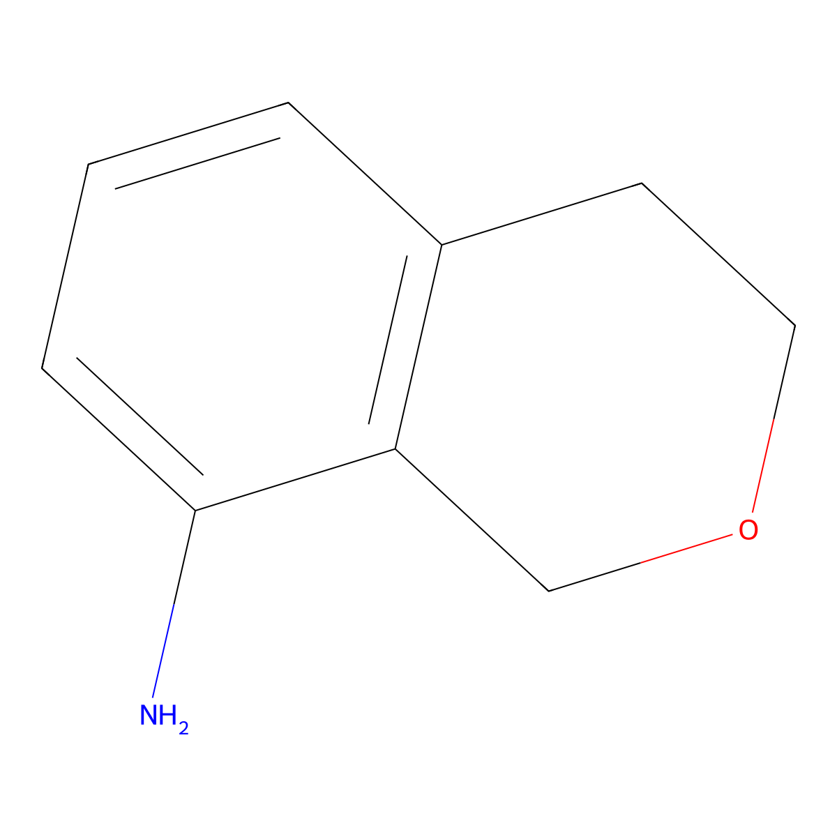 Isochromane-8-ylamine molecular structure, CAS 1391102-05-8
