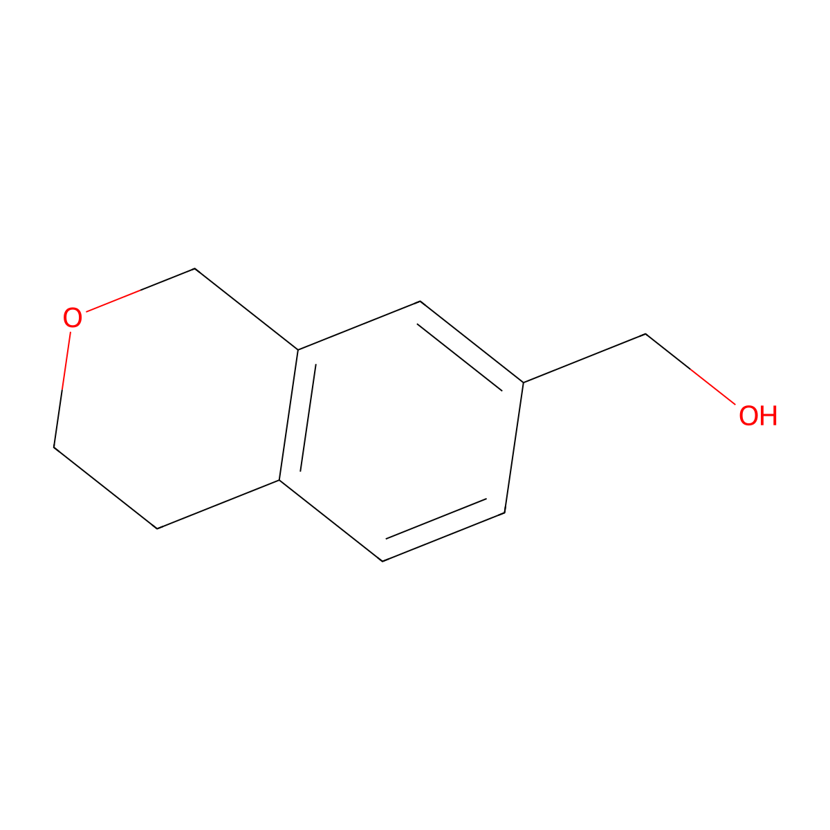 (3,4-dihydro-1H-2-benzopyran-7-yl)methanol molecular structure, CAS 1391113-48-6