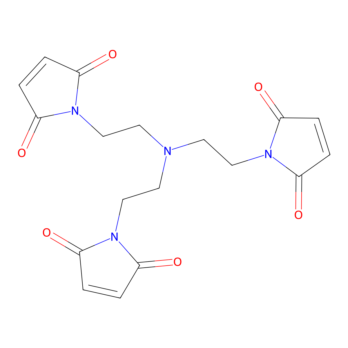 Tris(2-maleimidoethyl)amine molecular structure, CAS 139112-38-2