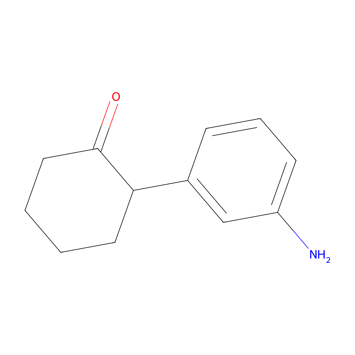 2-(3-Aminophenyl)cyclohexan-1-one molecular structure, CAS 1391146-52-3