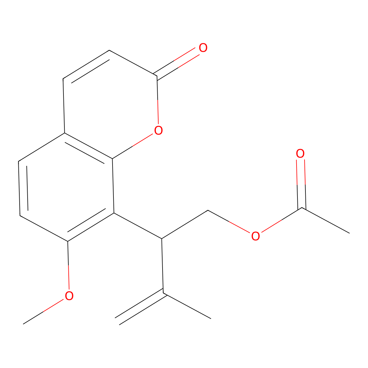 Isomurralonginol acetate molecular structure, CAS 139115-59-6