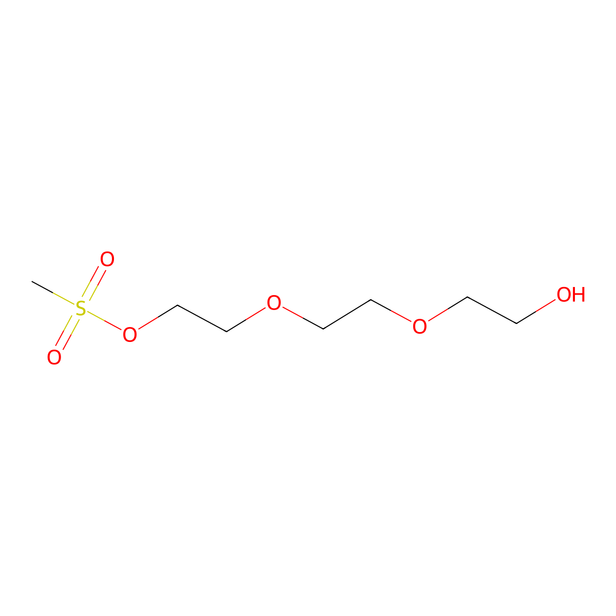 Hydroxy-PEG3-Ms molecular structure, CAS 139115-89-2