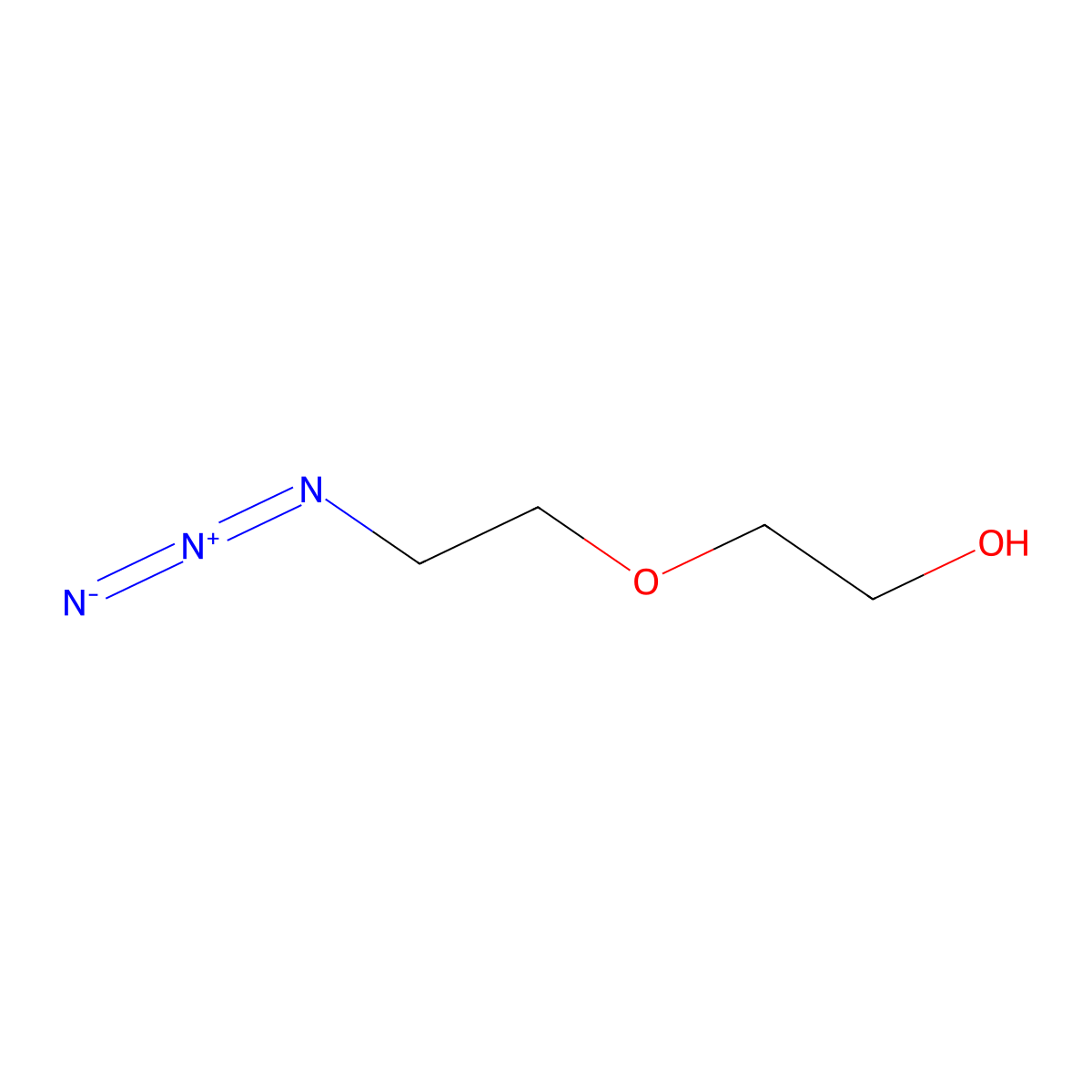 2-(2-Azidoethoxy)ethan-1-ol molecular structure, CAS 139115-90-5