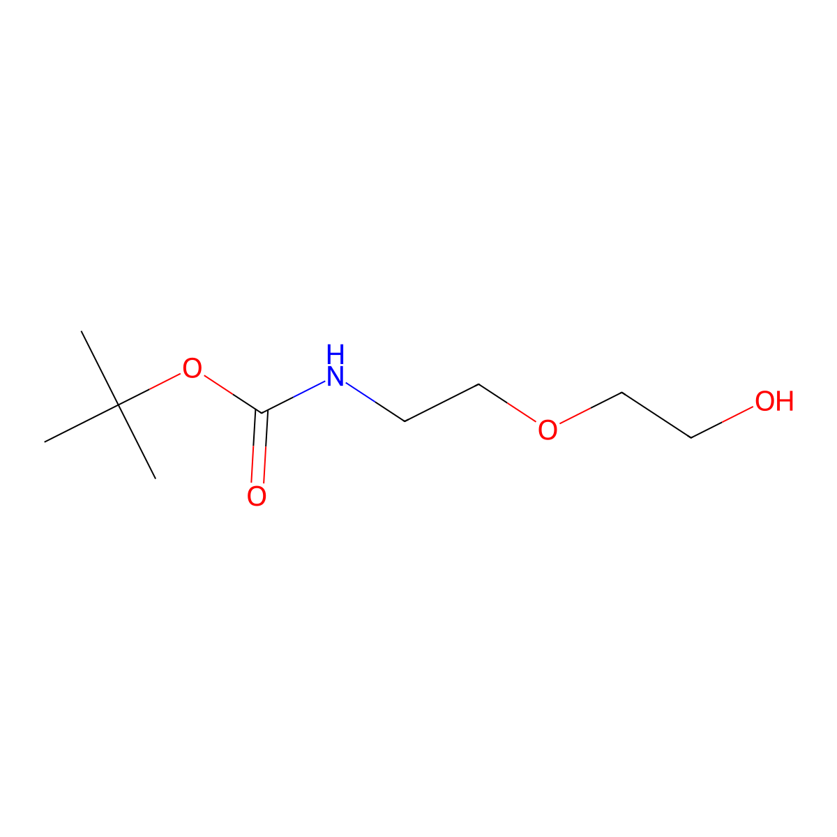 2-(2-Boc-aminoethoxy)ethanol molecular structure, CAS 139115-91-6
