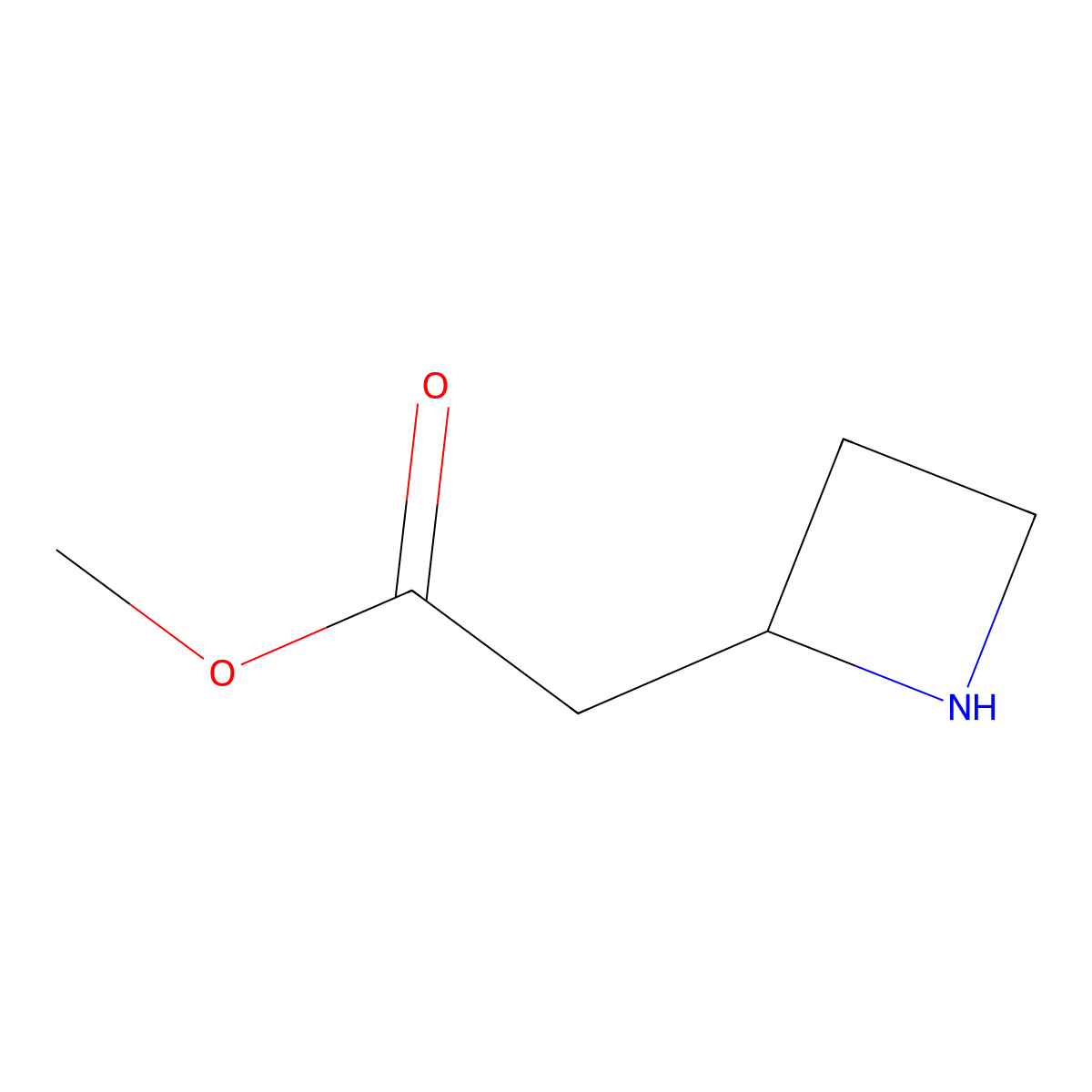 Methyl 2-(azetidin-2-yl)acetate molecular structure, CAS 1391199-75-9